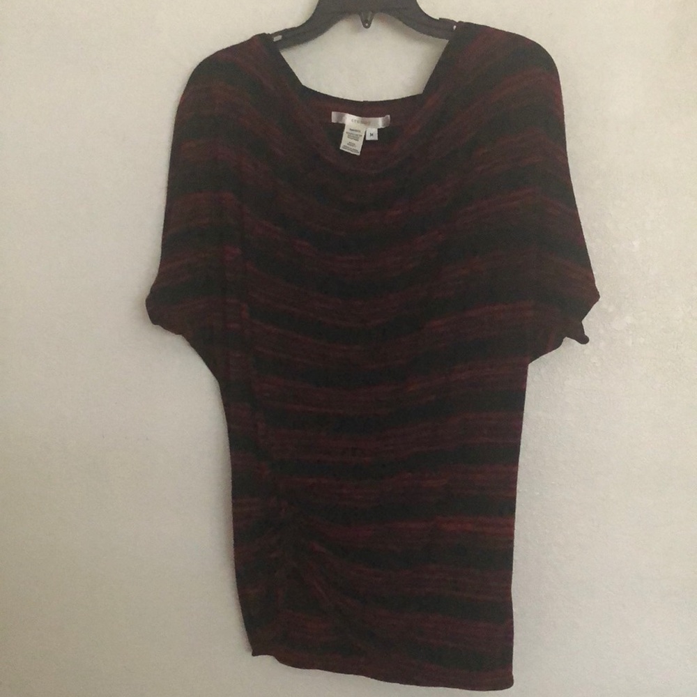 Dark blue/ red blouse